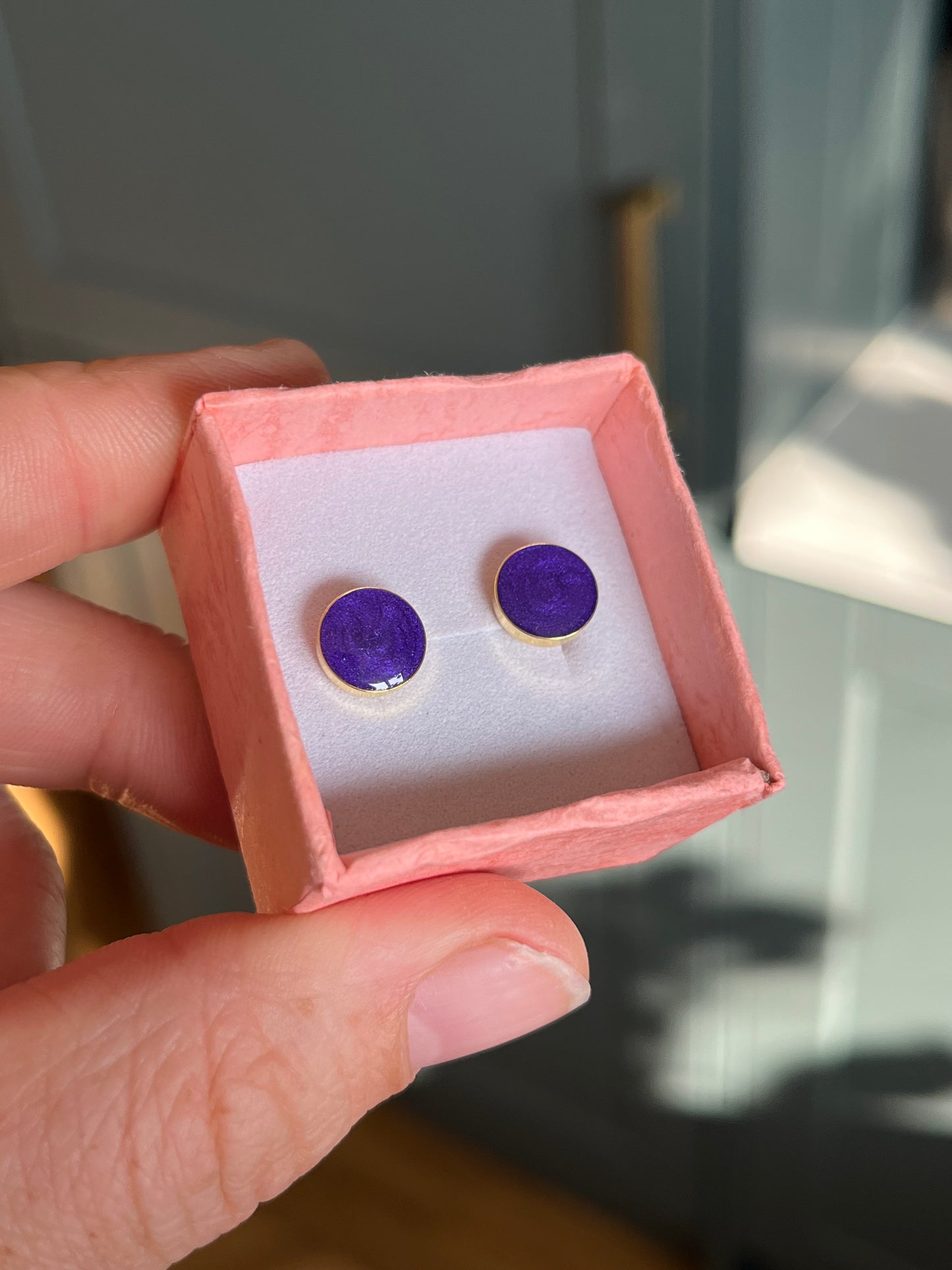 Circular Stud Earrings