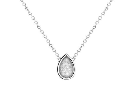 Sterling Silver Keepsake Necklace – Teardrop, Round, Oval, Square & Heart