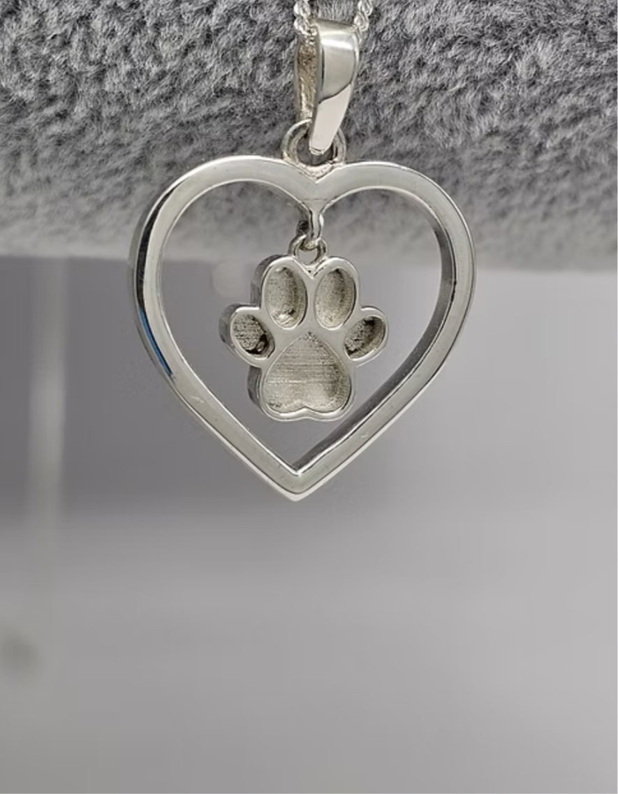 Dangle Paw Print Necklace