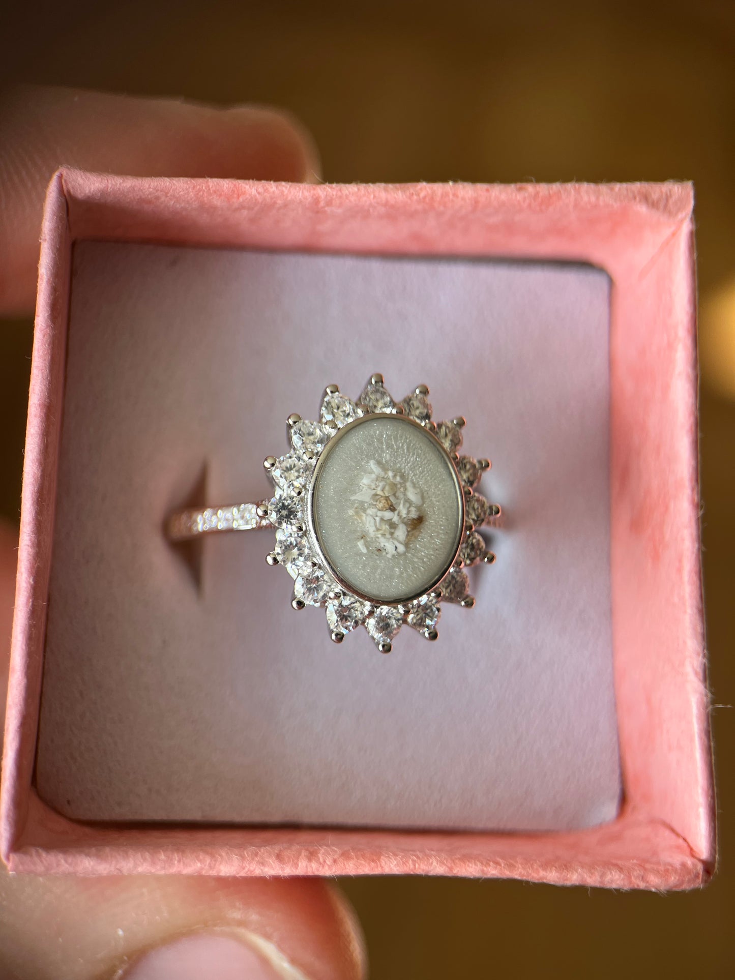 Sunburst Oval Ring