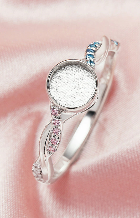 Twist Birthstone Ring
