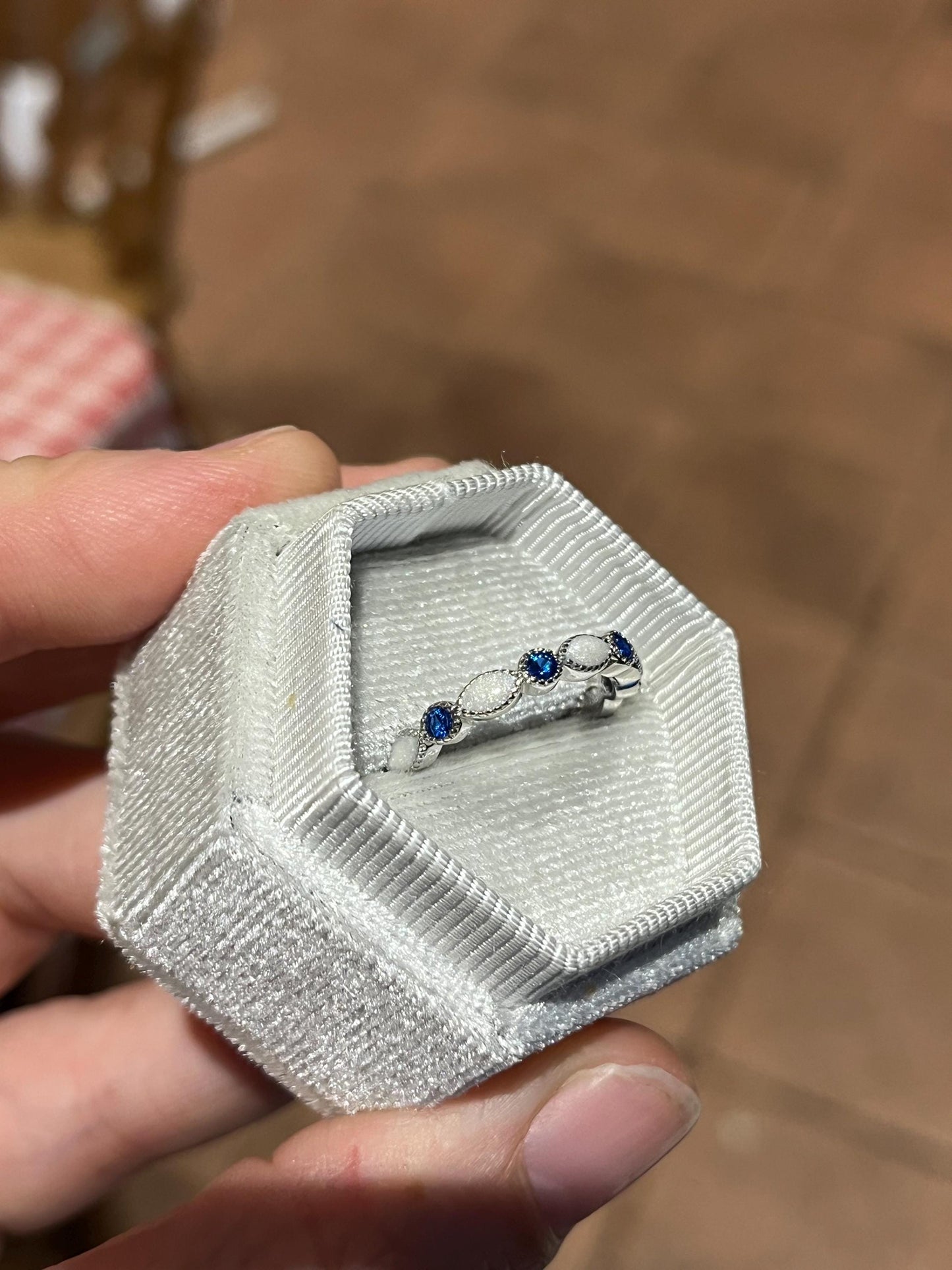 Custom Birthstone Ring with Breastmilk or Ashes – Sterling Silver Keepsake Jewellery – Breastfeeding or Memorial Gift